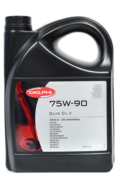 Трансмісійне масло DELPHI GEAR OIL 5 75W-90 5л